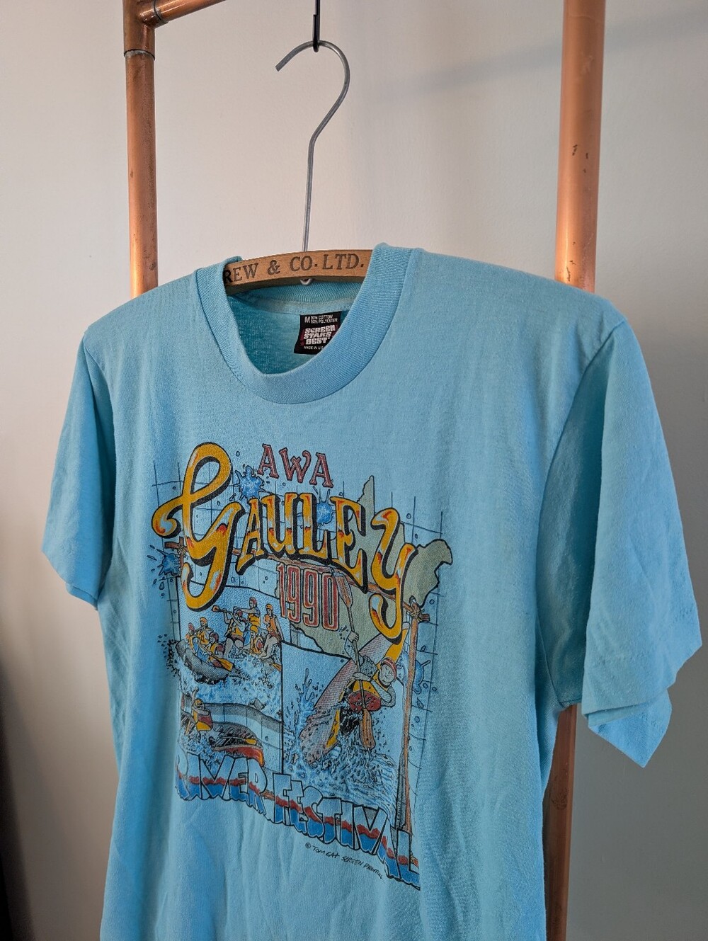 Rare 'Screen Stars' 1990 American Whitewater Affiliation (AWA) T-shirt - Picture 2 of 14